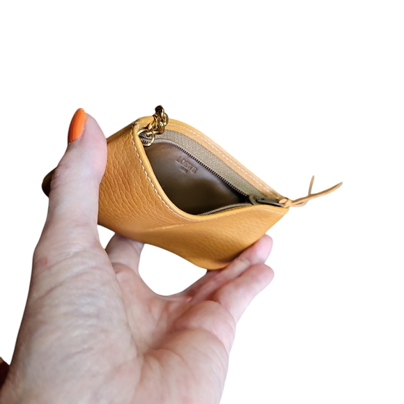 Loewe Tan Leather Pouch